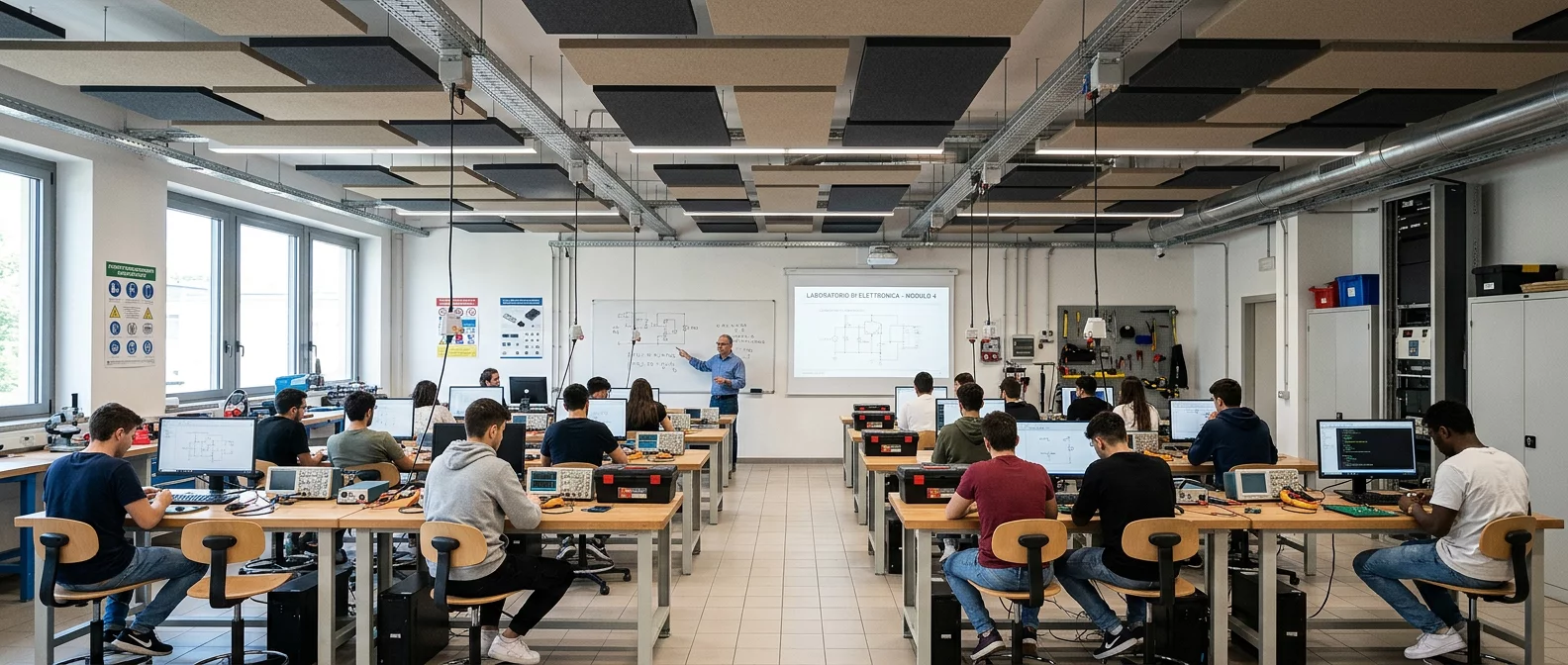 Pannelli acustici per scuole, istituti e atenei universitari